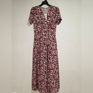 NWT Auseily Floral Maxi Dress Size M